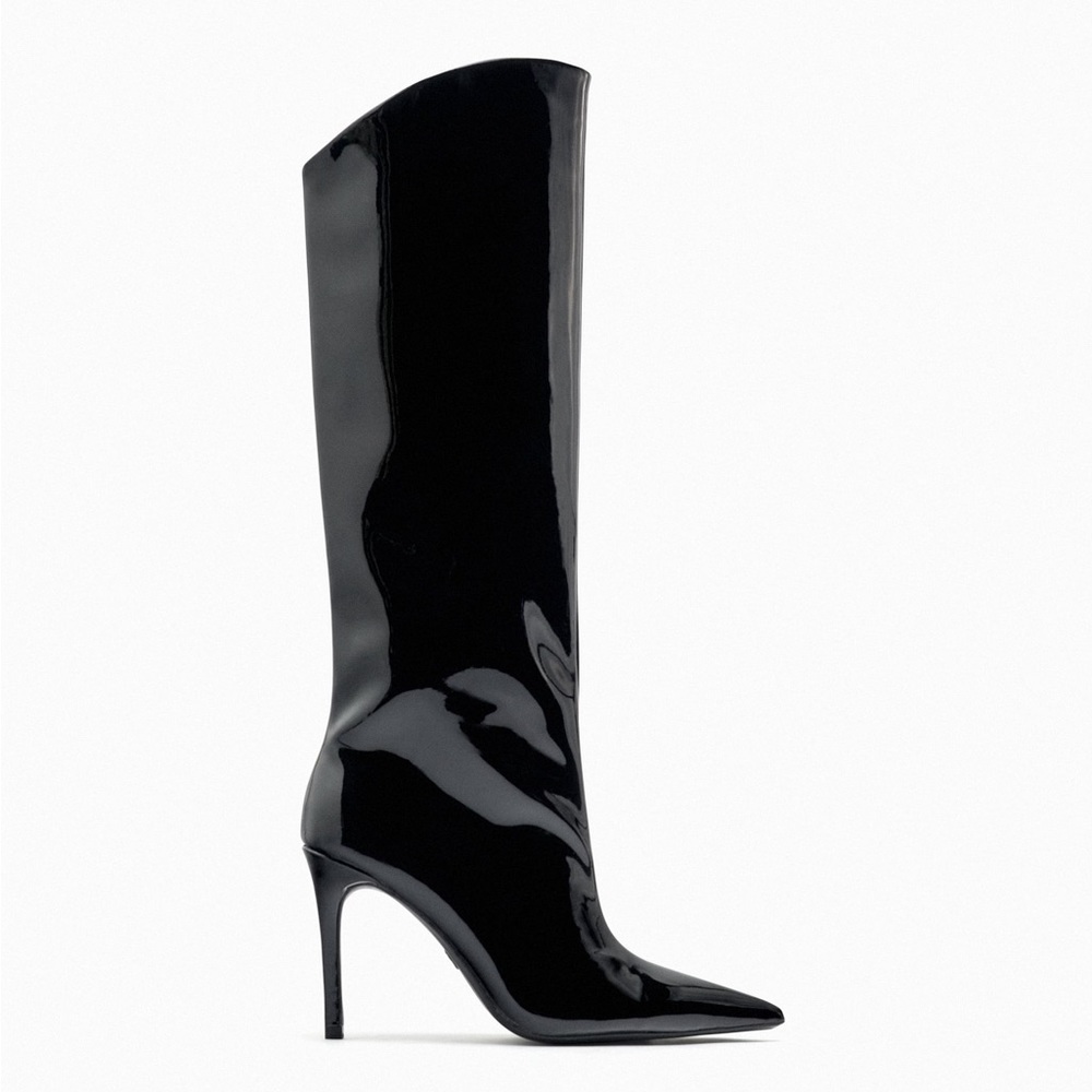 Zara HEELED KNEE HIGH BOOTS